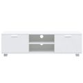 vidaXL TV skrinka biela 140x40,5x35 cm spracované drevo