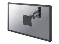 Držiak - plný pohyb - pre LCD displej - čierna - veľkosť obrazovky: 10"-27" - montáž na stenu