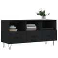 vidaXL TV stolík čierny 102x36x50 cm kompozitné drevo