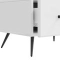 vidaXL TV skrinka Biela s vysokým leskom 147 x 34,5 x 30 cm