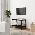 vidaXL TV skrinka čierna 60x33x41 cm spracované drevo
