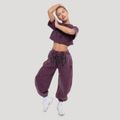 Dámske cropped tričko Abyss Raisin - GymBeam, veľkosť XL