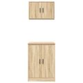 VidaXL Garážové skrine 2 ks dub sonoma kompozitné drevo