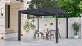 Bioklimatická pergola G21 Austin 3x3 m, antracitová hliníková