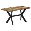 vidaXL Jedálenský stôl 140x70x75 cm, recyklovaný masív