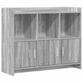 vidaXL Servírovacia skriňa Sivý Sonoma 98,5 x 33 x 80 cm