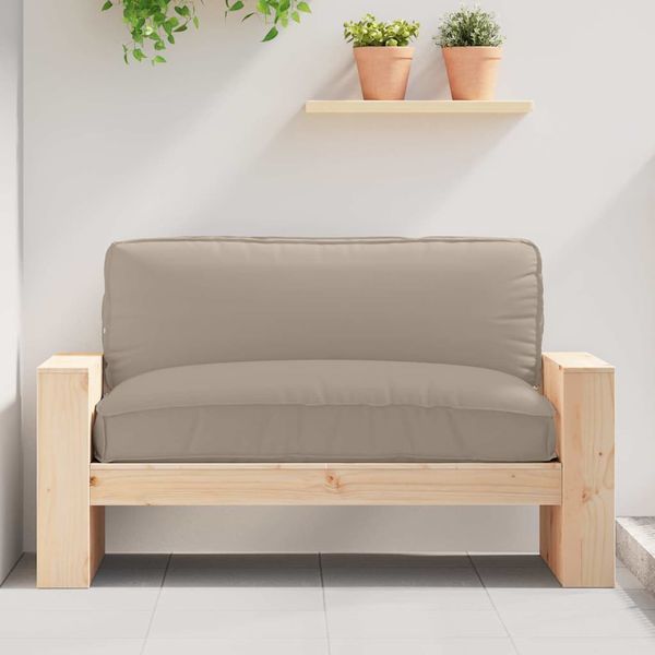 vidaXL Podložka Sivohnedá 120 x 80 x 12 cm Oxfordská látka