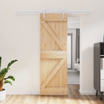 vidaXL Posuvné dvere Prírodná a biela 70 x 210 cm