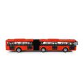 Kovový kĺbový autobus červený Bratislava/ČB 18 cm