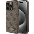 Puzdro Guess pre iPhone 15 Pro 6,1" GUHCP15LG4GFBR hnedé HC PU 4G Metal Logo