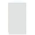 vidaXL Komoda s LED svetlami biela 283x37x67 cm