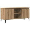vidaXL TV skrinka dub artisan 102x35x50 cm spracované drevo