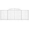 vidaXL Oblúkové gabiónové koše 12 ks 300x30x100/120cm pozinkov. železo