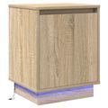 vidaXL Nočný stolík Sonoma dub 39 x 34,5 x 50 cm Kompozitné drevo