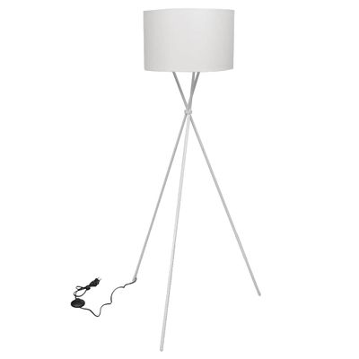 vidaXL Stojanová lampa, biela 139 cm