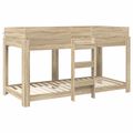 vidaXL Poschodová posteľ pre deti Sonoma dub 90 x 200 cm