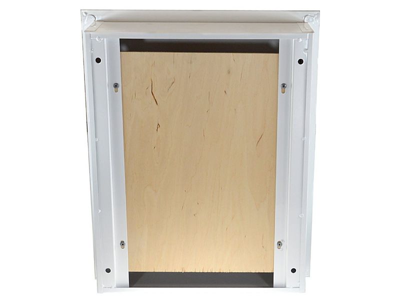 Kovový rozvádzač montážna skriňa pod omietku 400x500x120mm OMP-5, lesklá biela