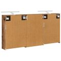 vidaXL Set kabinetov do kúpeľne 3 ks 126 x 16 x 62.5 cm
