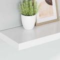vidaXL Plávajúce nástenné police 2 ks, biele 50x23,5x3,8 cm, MDF