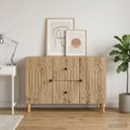 vidaXL TV skrinka Dub artisan 89 x 34,5 x 60 cm Kompozitné drevo