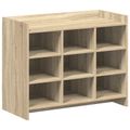 vidaXL Skriňa na topánky Dub sonoma 85 x 39,5 x 70 cm Kompozitné drevo