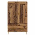 vidaXL Highboard Staré drevo 69,5 x 31 x 115 cm Kompozitné drevo