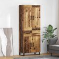 vidaXL Highboard 2 ks Staré drevo 69,5 x 34 x 180 cm