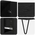 vidaXL Highboard 2 ks Čierny dub 69,5 x 34 x 180 cm Kompozitné drevo