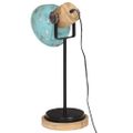 vidaXL Stolová lampa 25 W šmuhovaná modrá 17x17x50 cm E27