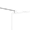 vidaXL Sprchová zástena z ESG skla biela 100x195 cm