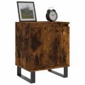 vidaXL Nočné skrinky 2 ks dymový dub 40x30x50 cm kompozitné drevo