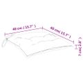 vidaXL Podložky na stoličku 6 ks ružové 40x40x7 cm látka