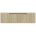 vidaXL TV nástenná skrinka s LED svetlami dub sonoma 135x31x39,5 cm