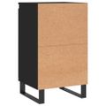 vidaXL Komoda čierna 40x35x70 cm kompozitné drevo