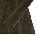 vidaXL Podlaha s click systémom 3,51 m², 4 mm, PVC, tmavohnedá