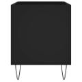 vidaXL Skrinka na platne čierna 74,5x38x48 cm kompozitné drevo