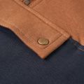 vidaXL Detská mikina kapucňa polovičný zips antracitová a koňaková 92