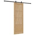 vidaXL Posuvné dvere ORKDAL 73,5 x 211 cm Borovicový masív Prírodná