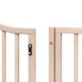 vidaXL Brána pre psa s dverami sklad. 8 panelov 640 cm topoľové drevo