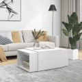 vidaXL Zasúvacie stolíky 3 ks, biele 60x60x38 cm, kompozitné drevo