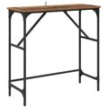 vidaXL Konzolový stôl Staré drevo 75 x 32 x 75 cm Kompozitné drevo