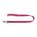 WAUDOG natural leather dog leash 25 mm wide, 122 cm long pink