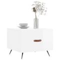 vidaXL Konferenčné stolíky 2 ks lesklé biele 50x50x40 cm kompoz. drevo