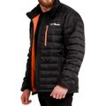 Pánska bunda Puffer Black/Orange - GymBeam, veľkosť S, veľkosť oblečenia S