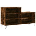 vidaXL Botník dymový dub 102x36x60 cm spracované drevo