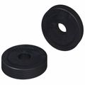 vidaXL vhodné pre ploché podložky 2 ks Čierna ∅15 x 3 mm PVC kopolymér
