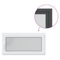 vidaXL Otočné a sklopné okno do suterénu RISOR 120 x 60 cm PVC a sklo