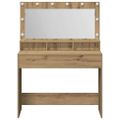 vidaXL Toaletný stolík Remeselný dub 100 x 41 x 135 cm