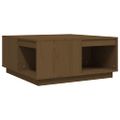 vidaXL Konferenčný stolík medovo-hnedý 80x81x36,5 cm borovicový masív
