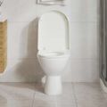 Biele WC sedadlo, pomalé sklápanie, štvorcové